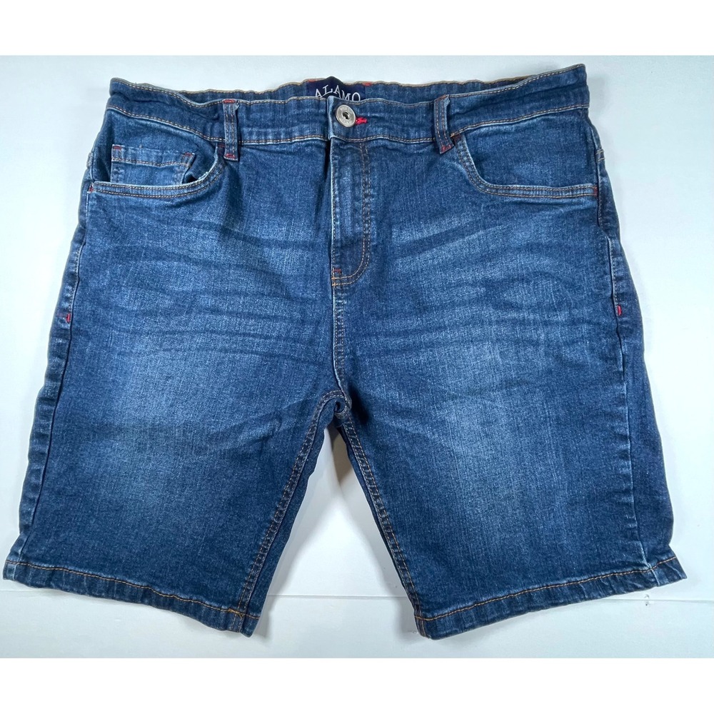 Alamo Denim Shorts Mens 36 Blue Casual Stretch Classic 5-Pocket Everyday